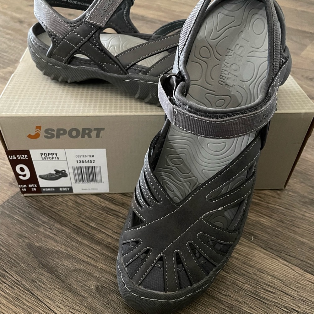 JSport Sandals Gray size 9